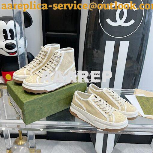 Replica Gucci Women's GG Tennis Sneaker Chunky Sole746766 746768 03