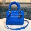 Replica Micro Lady Dior Bag Bright Blue Cannage Lambskin S0856 11