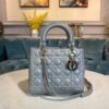 Replica Dior Quilted Natural Lambskin Leather Mini Lady Dior Bag 9
