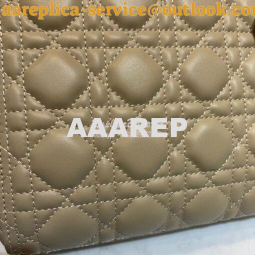 Replica Dior Lady Dior Medium Flap Cover Quilted in Cannage Lambskin L 5