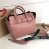 Replica  Burberry The Small/Medium Buckle Tote in red Grainy Leather 4 15