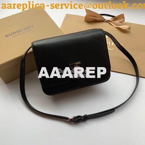 Replica Burberry TB Leather Bag 80103351 Black 3