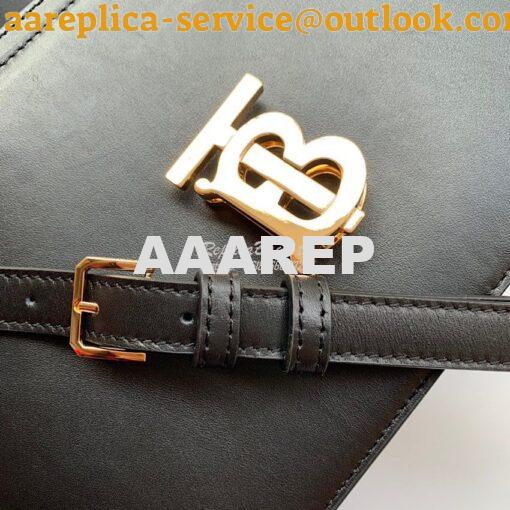 Replica Burberry TB Leather Bag 80103351 Black 5