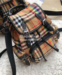 Replica Burberry Small and Medium Rucksack Vintage Check Rainbow Backp