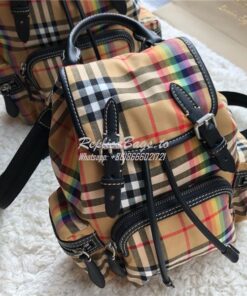 Replica Burberry Small and Medium Rucksack Vintage Check Rainbow Backp 2