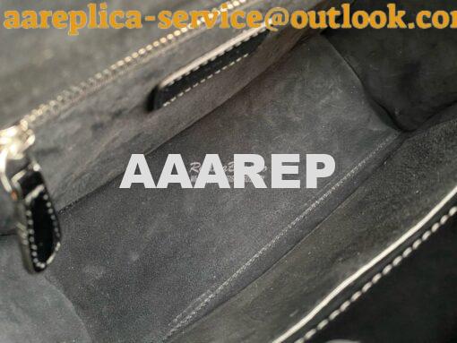 Replica Dior Small Lady Dior Bag Cannage Patent Calfskin M0531 Black w 7