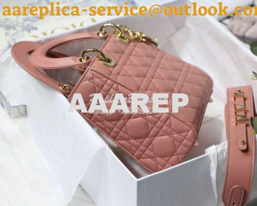 Replica Dior Lady Dior My ABCdior Lambskin Bag with Tonal Enamel Charm 5