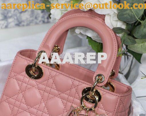 Replica Dior Lady Dior My ABCdior Lambskin Bag with Tonal Enamel Charm 6
