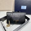Replica Prada Saffiano leather shoulder bag 1BD318 Black