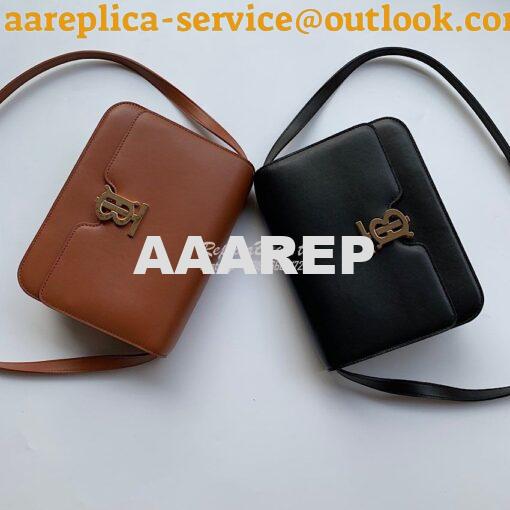 Replica Burberry TB Leather Bag 80103351 Black 12