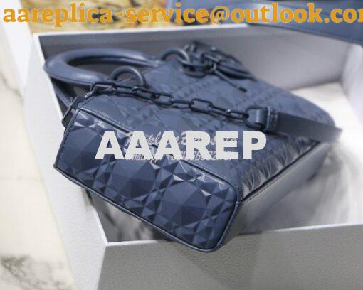 Replica Dior Lady D-Joy Bag Denim Cannage Calfskin with Diamond Motif 7