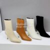 Replica Dior D-Fame Heeled Ankle Boot KDI806 Smooth Calfskin