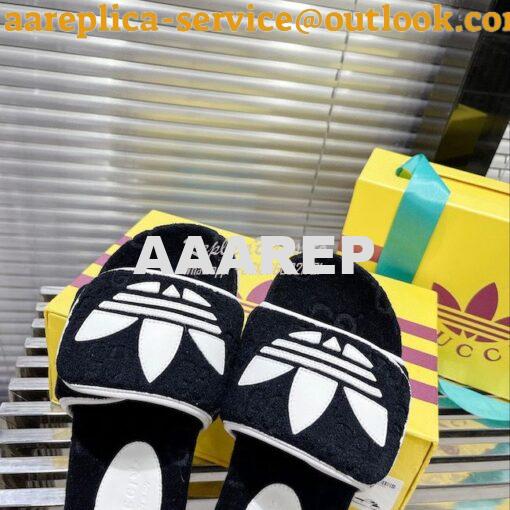 Replica adidas x Gucci Men Female GG platform sandal 702398 12