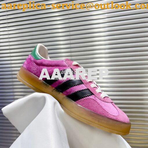 Replica adidas x Gucci Men Female Gazelle sneaker 707847 2