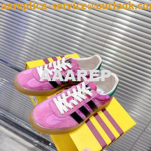 Replica adidas x Gucci Men Female Gazelle sneaker 707847 6