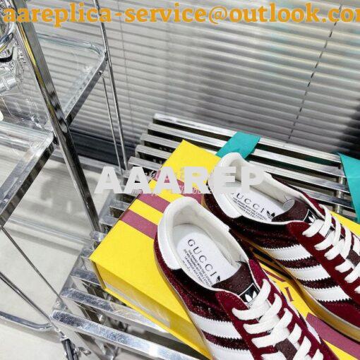 Replica adidas x Gucci Men Female Gazelle sneaker 707847 16