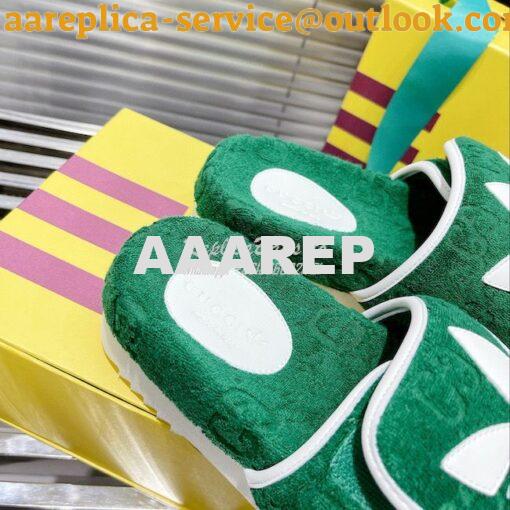 Replica adidas x Gucci Men Female GG platform sandal 702398 36