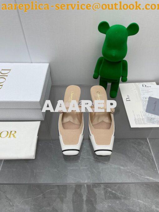 Replica Dior D-Motion Heeled Mule Technical Fabric and Rubber KCP953 10