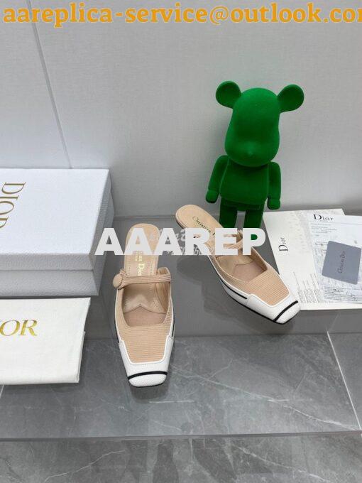 Replica Dior D-Motion Heeled Mule Technical Fabric and Rubber KCP953 12
