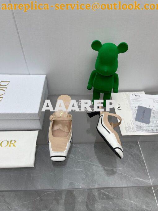 Replica Dior D-Motion Heeled Mule Technical Fabric and Rubber KCP953 13