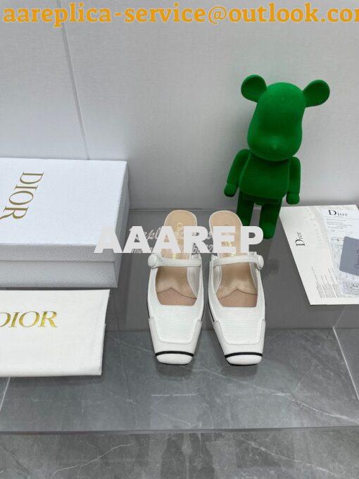 Replica Dior D-Motion Heeled Mule Technical Fabric and Rubber KCP953 17