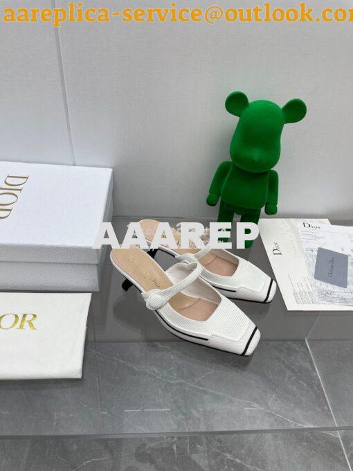 Replica Dior D-Motion Heeled Mule Technical Fabric and Rubber KCP953 18