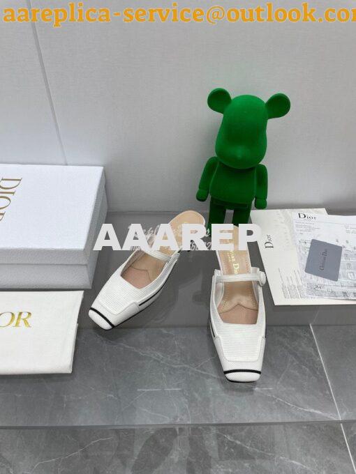 Replica Dior D-Motion Heeled Mule Technical Fabric and Rubber KCP953 19