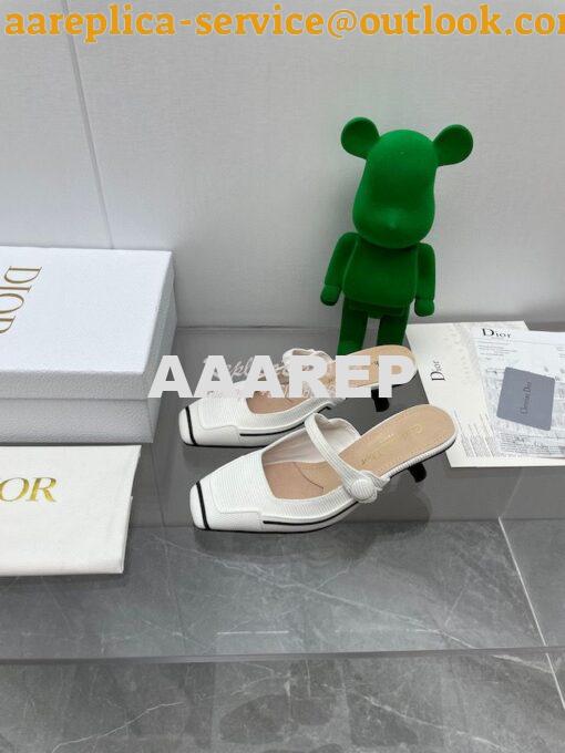 Replica Dior D-Motion Heeled Mule Technical Fabric and Rubber KCP953 21