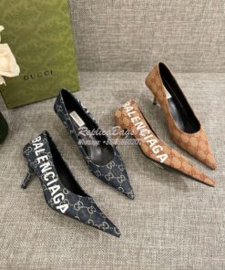 Replica Gucci x Balenciaga The Hacker Project Square Knife Pump 676603
