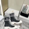 Replica Dior D-Rise Boot White Technical Fabric and Calfskin KCI768 11