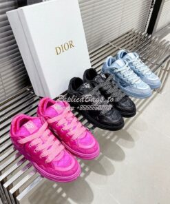 Replica Dior x ERL 2023 Cannage Sneakers Men Female