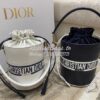Replica Small Dior Vibe Bucket Bag M8703 Blue Smooth Calfskin 11