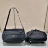 Replica Prada Medium Brique Saffiano Leather Bag 2VH069 Black 10