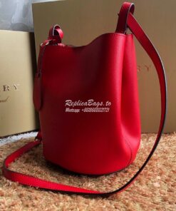 Replica Burberry Leather and Haymarket Check Crossbody Bucket Bag 4057 2