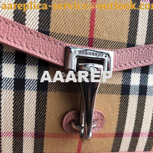 Replica Burberry Small Vintage Check and Leather Crossbody Bag 8006359 4