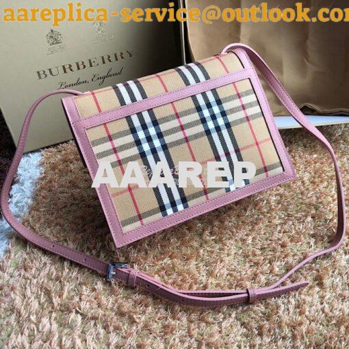 Replica Burberry Small Vintage Check and Leather Crossbody Bag 8006359 9