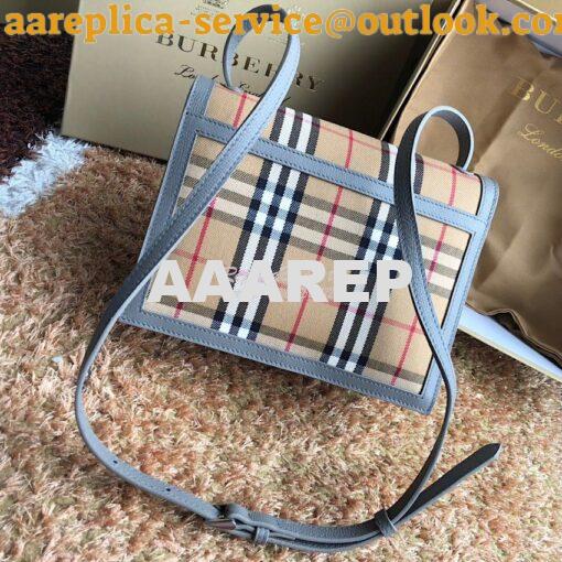 Replica Burberry Small Vintage Check and Leather Crossbody Bag 8006359 9