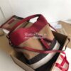 Replica Burberry Ashby Medium Canvas Check & brown Leather Bucket Bag 9