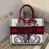 Replica Dior Book Tote bag in Latte Multicolor Cupidon Embroidery