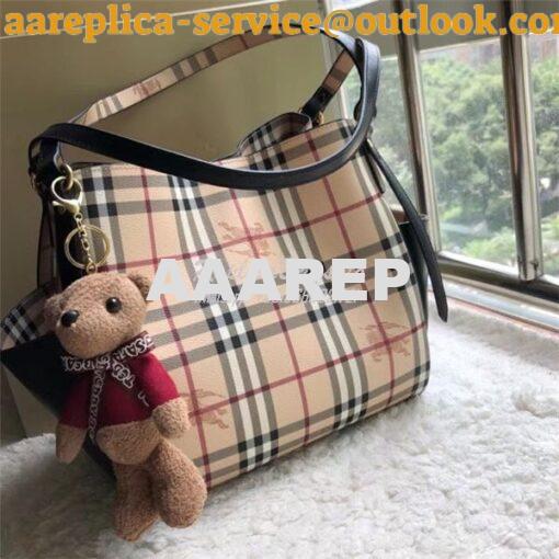 Replica Burberry The Small Canter In Haymarket Check 2 in 1 with side