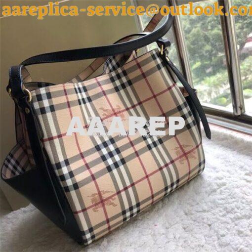 Replica Burberry The Small Canter In Haymarket Check 2 in 1 with side 4
