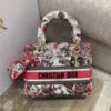 Replica Dior Medium Lady D-Lite Bag Multicolor Butterfly Embroidery M0