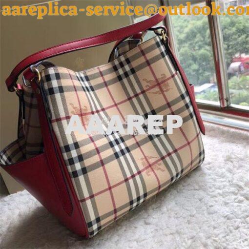 Replica Burberry The Small Canter In Haymarket Check 2 in 1 with side 2
