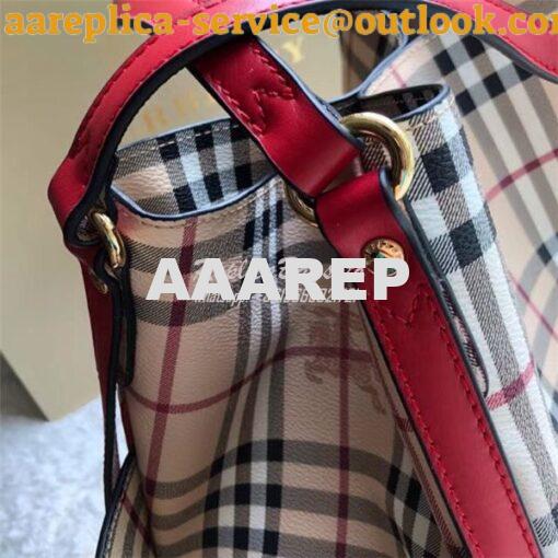 Replica Burberry The Small Canter In Haymarket Check 2 in 1 with side 6