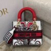 Replica Dior Medium Lady D-Lite Bag Multicolor Butterfly Embroidery M0 10