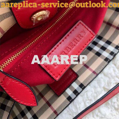 Replica Burberry The Small Canter In Haymarket Check 2 in 1 with side 8