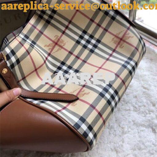 Replica Burberry The Small Canter In Haymarket Check 2 in 1 with side 3