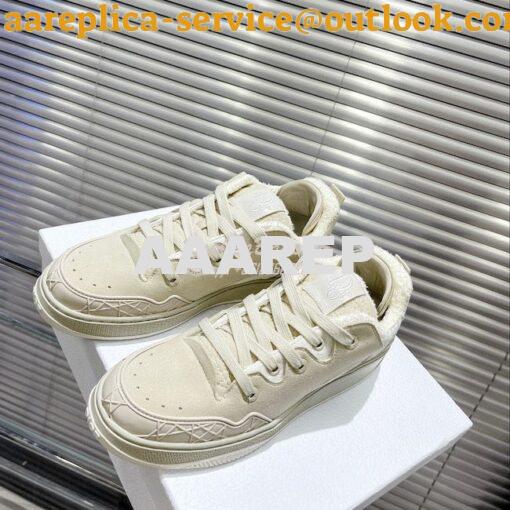 Replica Dior x ERL 2023 Suede Cannage Sneakers Men Female 6