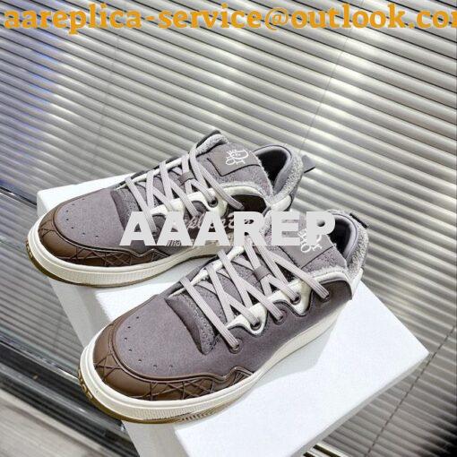 Replica Dior x ERL 2023 Suede Cannage Sneakers Men Female 14