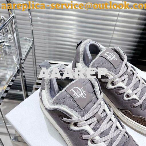 Replica Dior x ERL 2023 Suede Cannage Sneakers Men Female 16